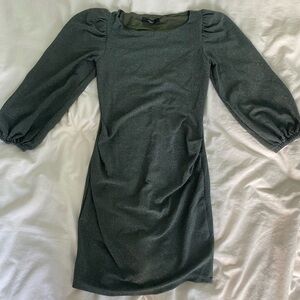 Women’s Max Mara Green Puff Sleeve Dress